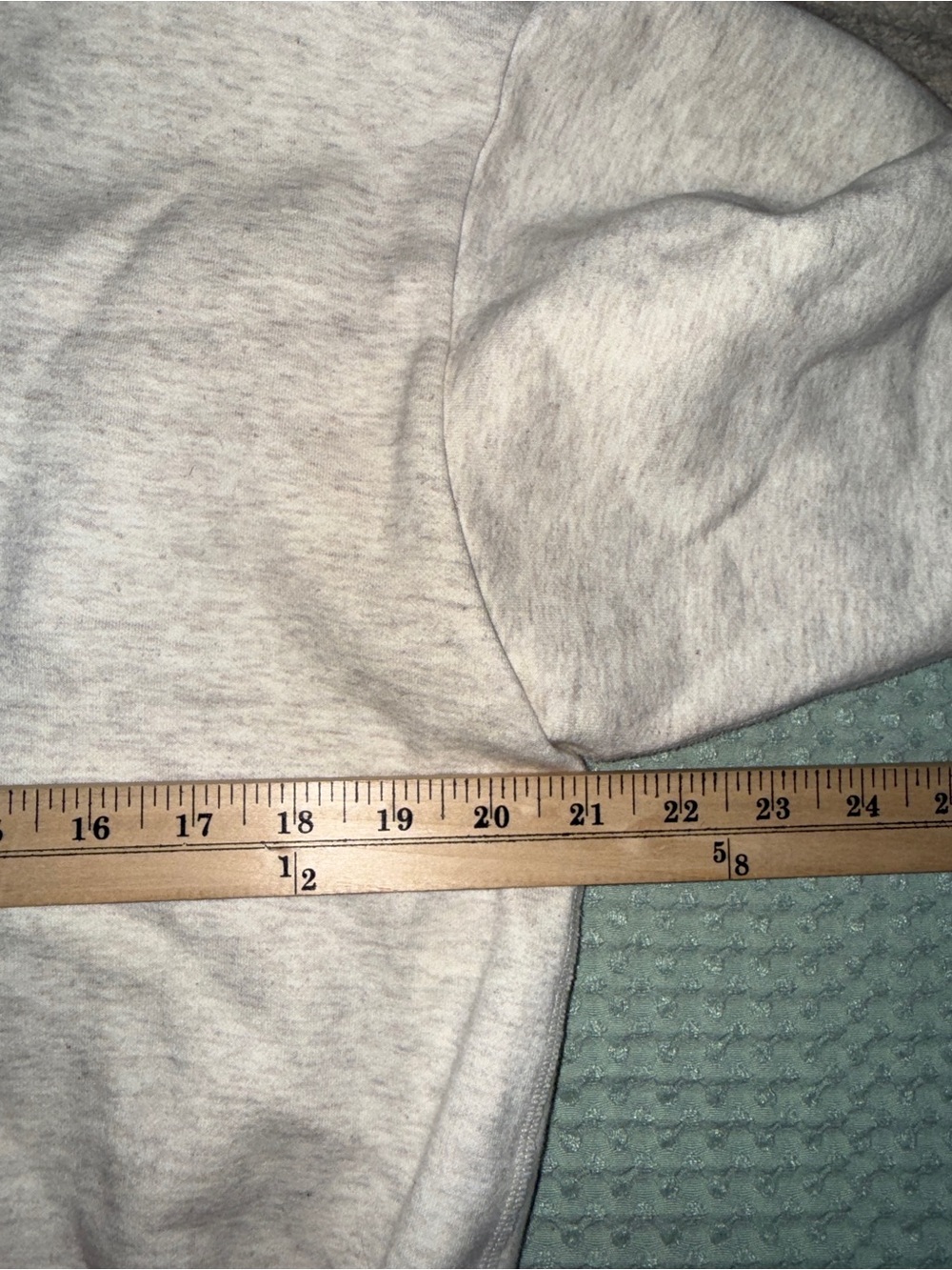 SKIMS Cotton Fleece Classic Hoodie Light Gray Bone Pullover Sweatshirt Mens M - Picture 2 of 3